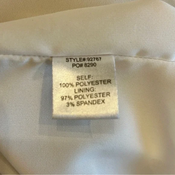 Skies Are Blue Boho Maxi Dress, Lined White Empire Waist Floral Dress, Small - Picture 6 of 9